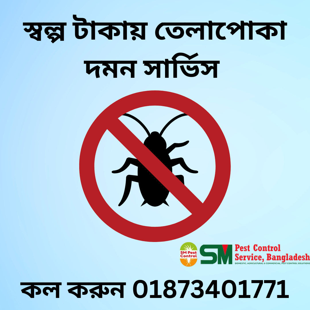 তেলাপোকা দমন সার্ভিস ঢাকা Cockroaches Control Dhaka